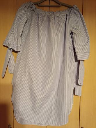 Predĺžená pásikavá blúzka, h&m,s