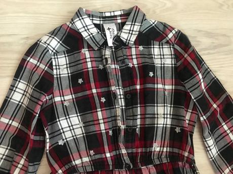 Kockované šaty, c&a,140