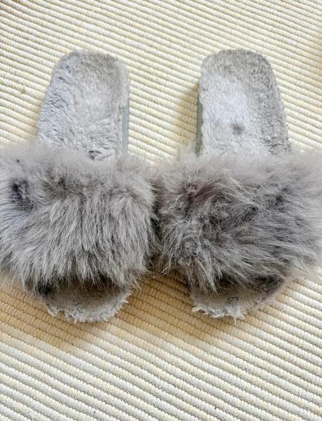 Šľapky s kožušinou, 36