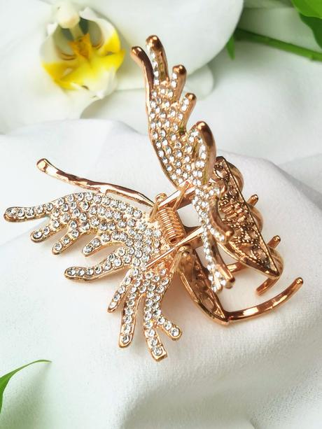 Bijou brigitte - štrasová spona v tvare motýľa, bijou brigitte