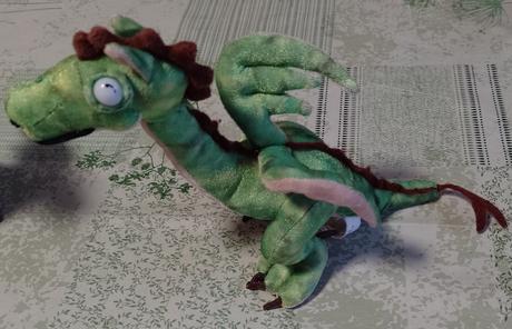 Plyšový zelení dráčikovia, 2 ks, aliki, 29 cm, 