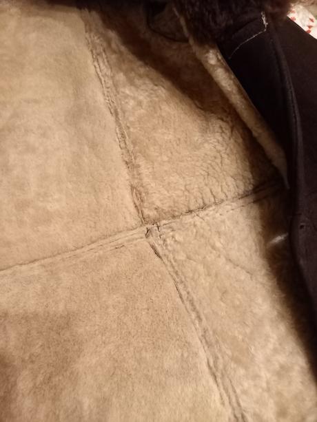 Pánsky prírodný kožuch z ovčej kože, xl