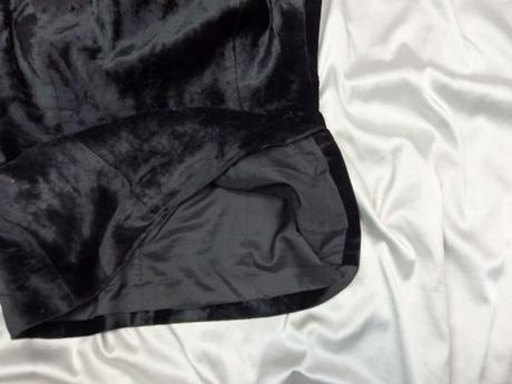 Luxusný zamatový top, s