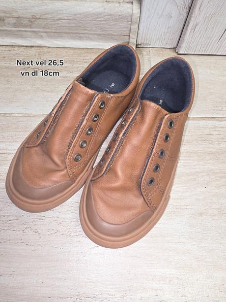 Hnede nasuvacie topanky, next,27