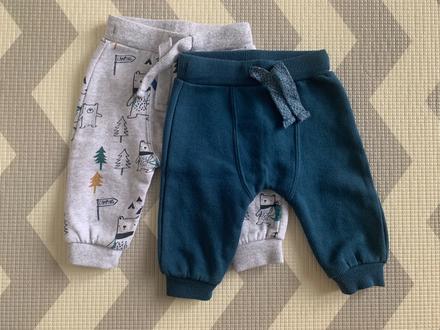 2 ks zateplené tepláky pre bábätká, 62