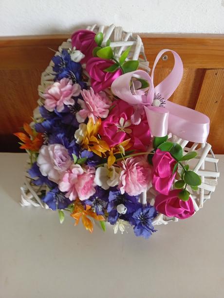 Srdiečko dekorácia. priemer 27 cm., 