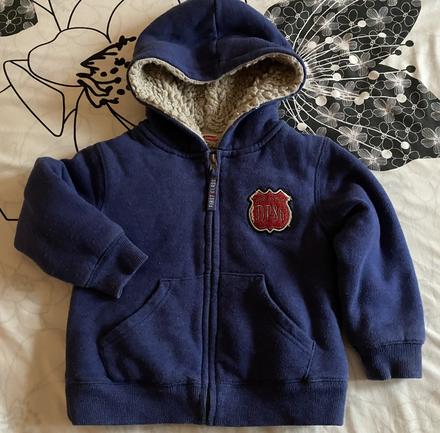 Teplá mikina s kapuckou zn. dpam first clas v. 98, 98