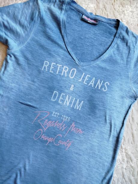 Retro jeans tričko, s