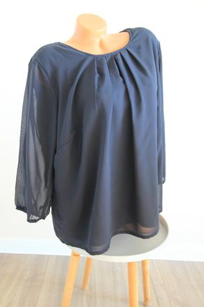 Čierna elegantná blúzka, xxl, xxl