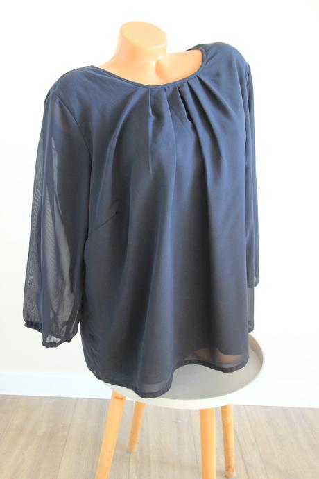 Čierna elegantná blúzka, xxl, xxl