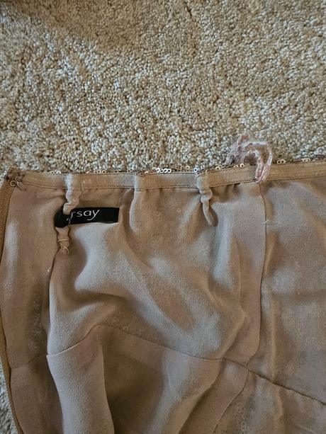 Zlatomedené šaty orsay s/m, orsay,s