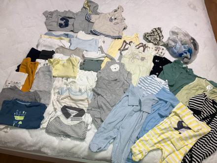 Balík oblečenia pre bábätko - chlapčenské, 50–62