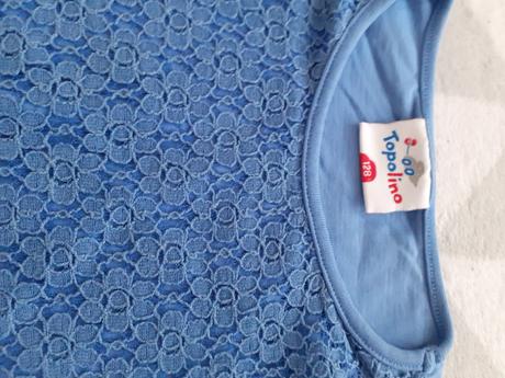 Modre dievcenske tricko, topolino,128