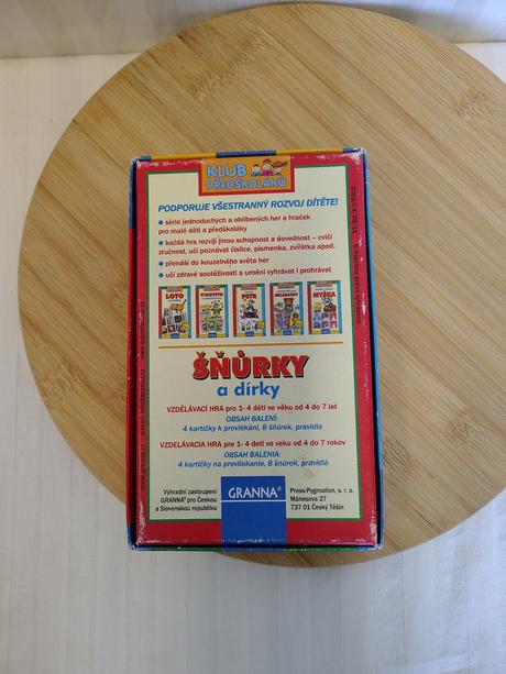 Retro hra šnúrky a dierky, granna, 2003, nekomplet,