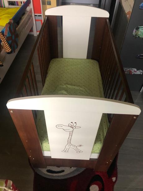 Detská postieľka žirafa, šírka (cm): 60,dĺžka (cm): 120