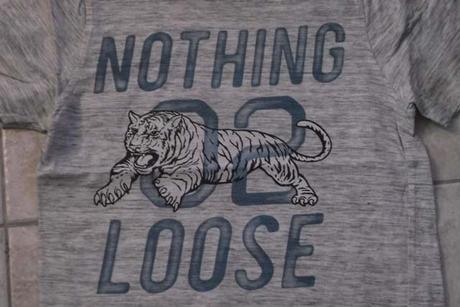 Šedé melírované tričko, c&a,146