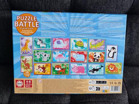 Puzzle battle zvieratá,