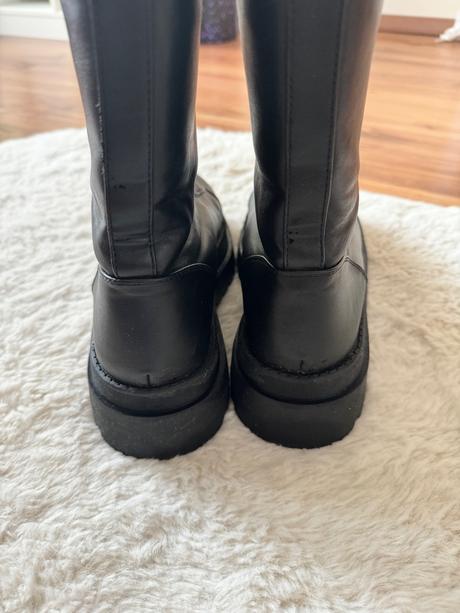 Kozene cizmy na platforme, 39