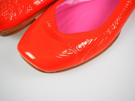 Kvalitné kožené baleríny pink inside, 36