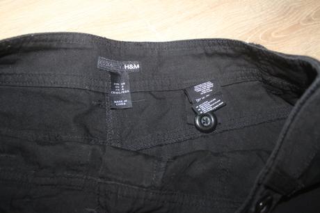Čierne šortky, h&m,36