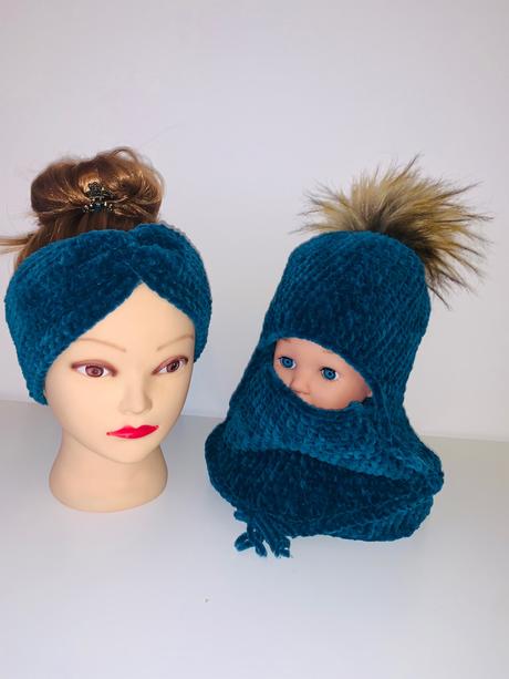 Hačkovaná čiapka a tunel, 80 / 86 / 92 / 104 / 110