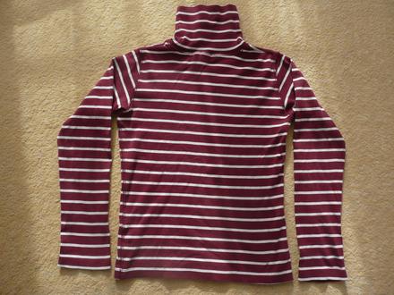 Rolák fialový pásikový, h&m,146