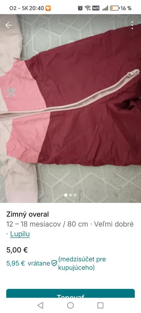 Zimný overal, lupilu,86