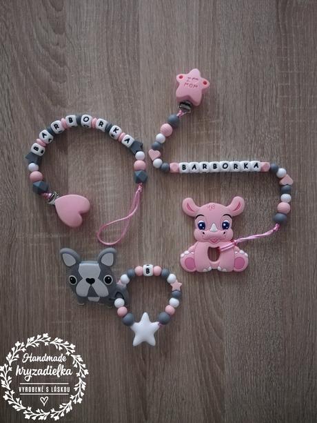 Retiazky na cumlík a s hryzadielkom,