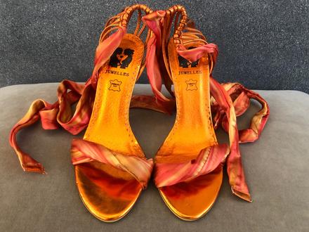 Elegantné sandále na vysokom opätku, 37