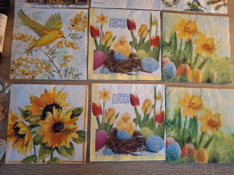 Štartovacia súprava na decoupage, servítky, 