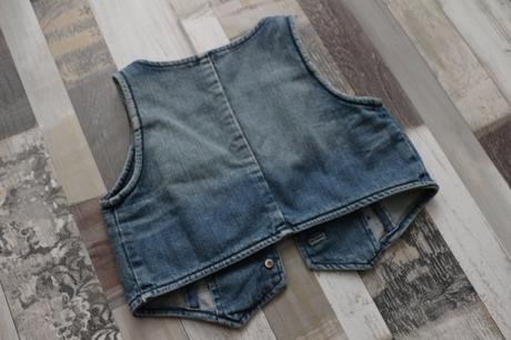 Krátka riflová vestička, 116