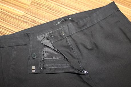 Čierne elegantné nohavice zara v. 44, zara,44
