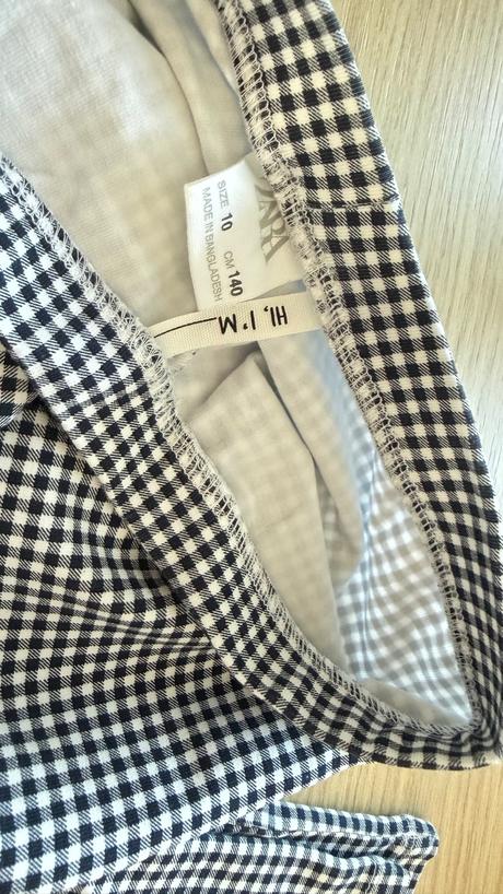 Legíny s gingham kockou zara, zara,140