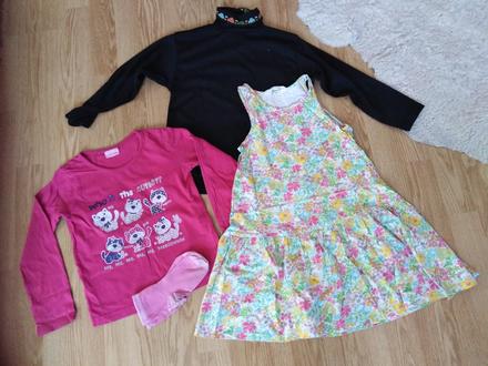 2xtričko +šatočky pre slečnu na, 122–134