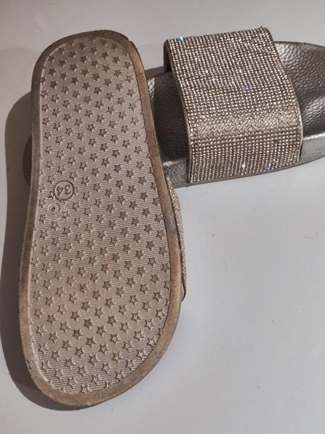 Letné šlapky trblietavé v.34, cupcake,34