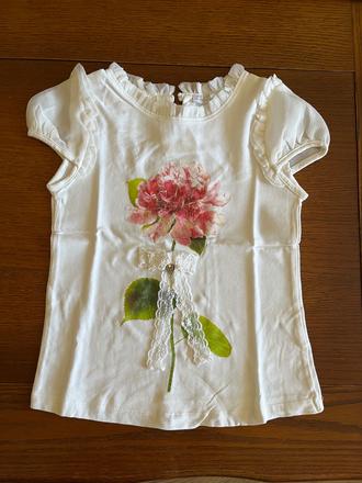 Elegantné tričko s kvetom a mašľou, mayoral,122