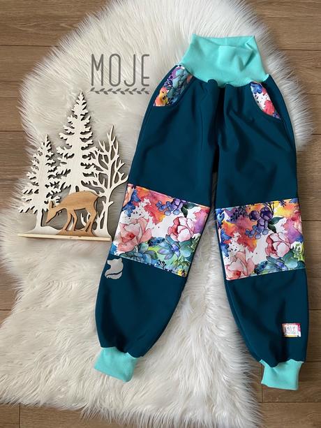 Reflexne softshellove nohavice na zimu/jar/jesen, 86 - 128