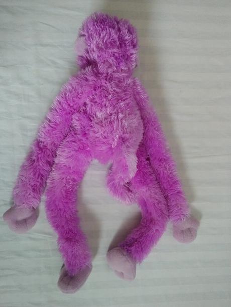 Plyšová fialová závesná opička, 71 cm animal alley, 