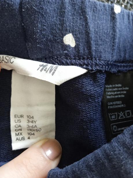 Kraťasy, h&m,104