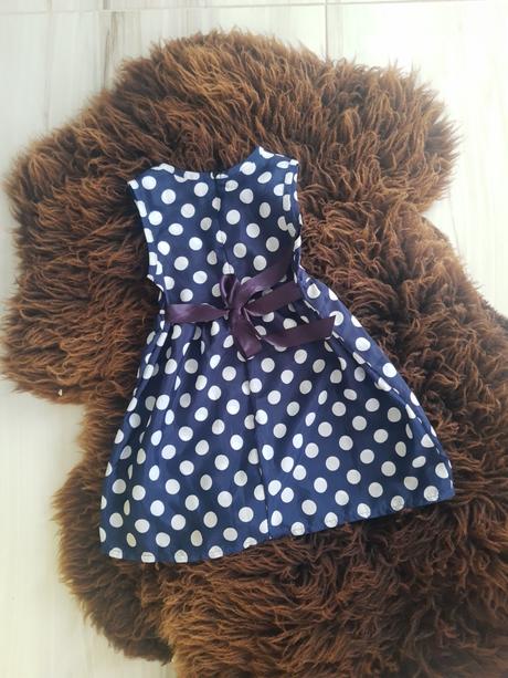 Detské bodkované šaty 92/98, 92