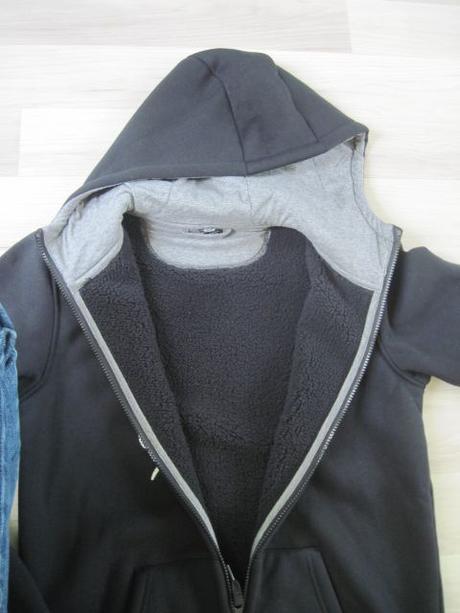 Kožušinkou vyteplená mikina, 176