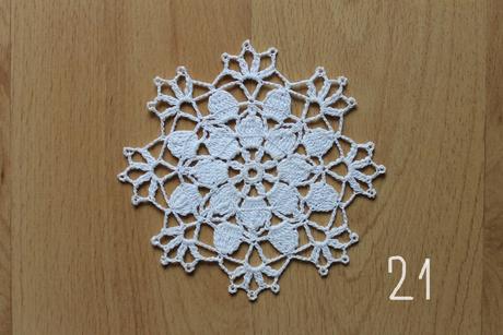 Háčkované vianočné vločky,