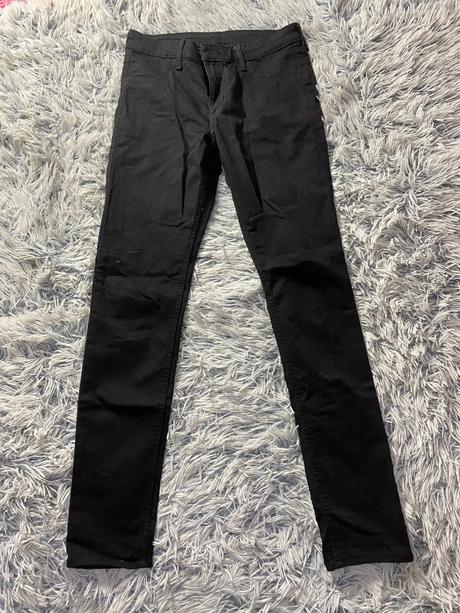 Dievčenské čierne rifle, h&m,158