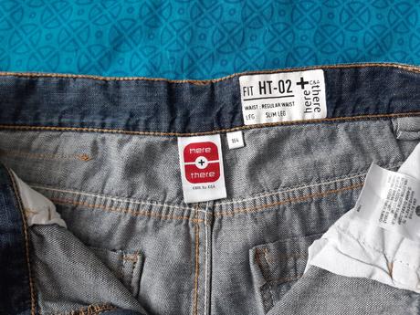 Chlapčenské riflové kraťasy c&a here+there veľ.164, c&a,164