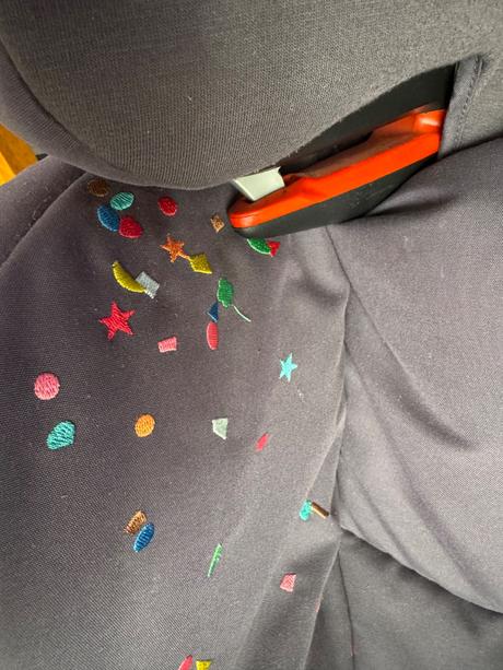 Krásna sedačka maxi-cosi konfety, maxi cosi