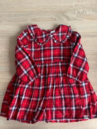 Lindex kárované šaty na vianoce, 86