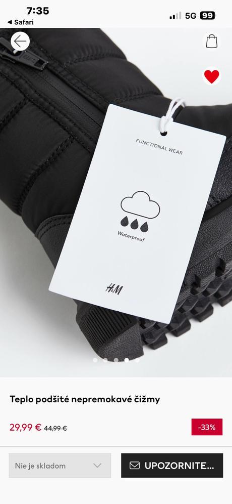 Čierne zimne topánky h&m 32, h&m,32