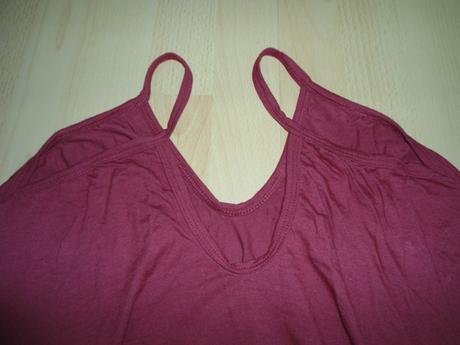 Bordove volne siroke tielko / tricko, l