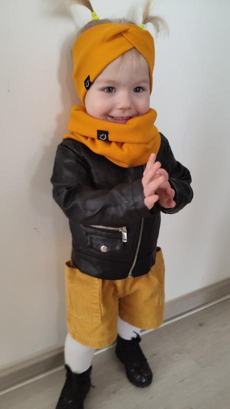 Rebrovaný set čelenky a nákrčníka, 38 - 60