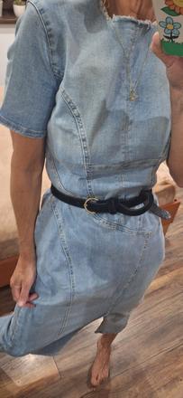 Riflové šaty zara m/l, zara,l